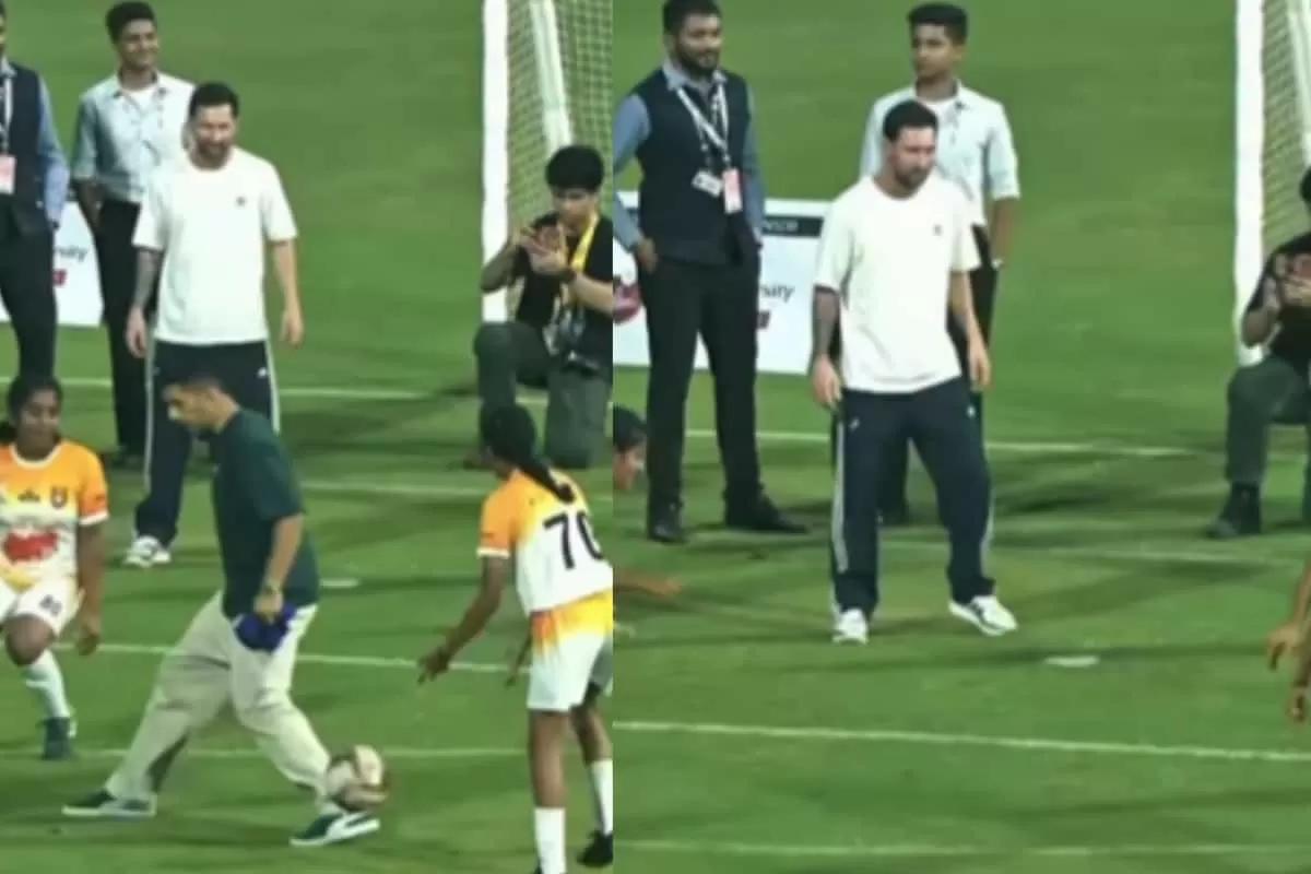 Lionel Messi Can’t Stop Laughing As Mumbai Girls Beat Luis Suarez With Their Killer Footwork: ‘I Think He Bit Her’