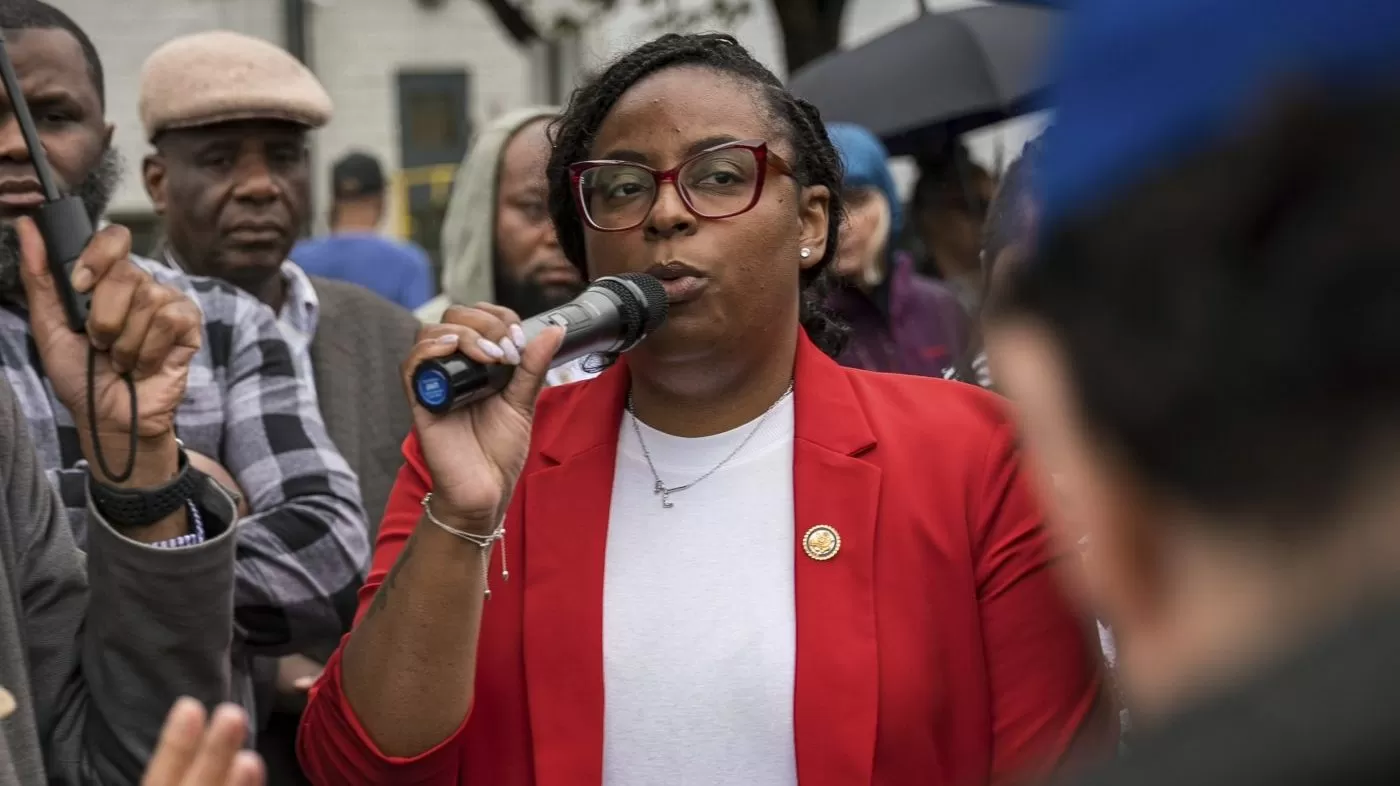 Rep. LaMonica McIver returns to detention facility months after scuffle