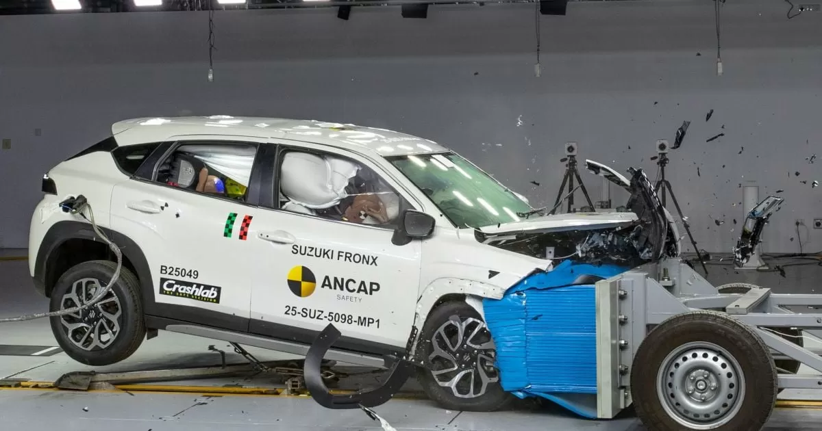 Suzuki Fronx scores one-star ANCAP rating after seatbelt failure