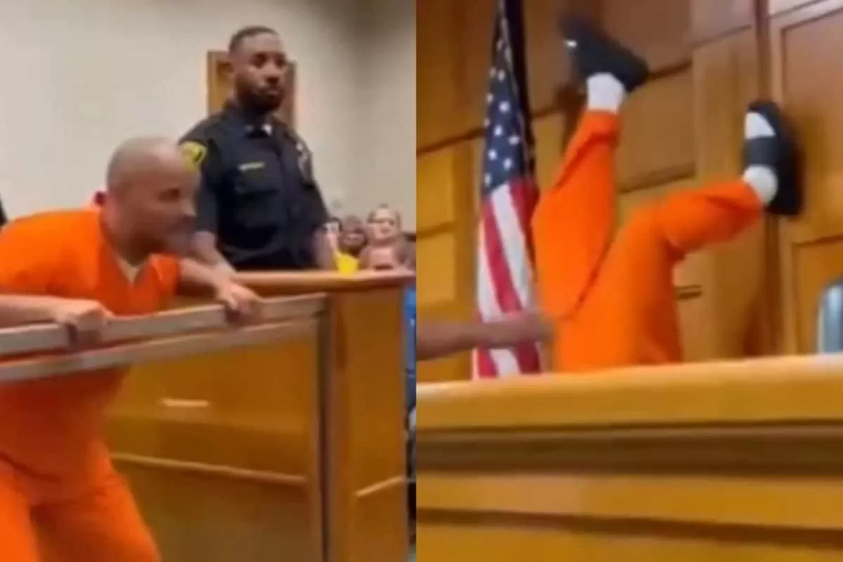 Courtroom Video Of Prisoner Attacking Judge Triggers AI Vs Real War Debate: ‘People Watching Are Motionless’