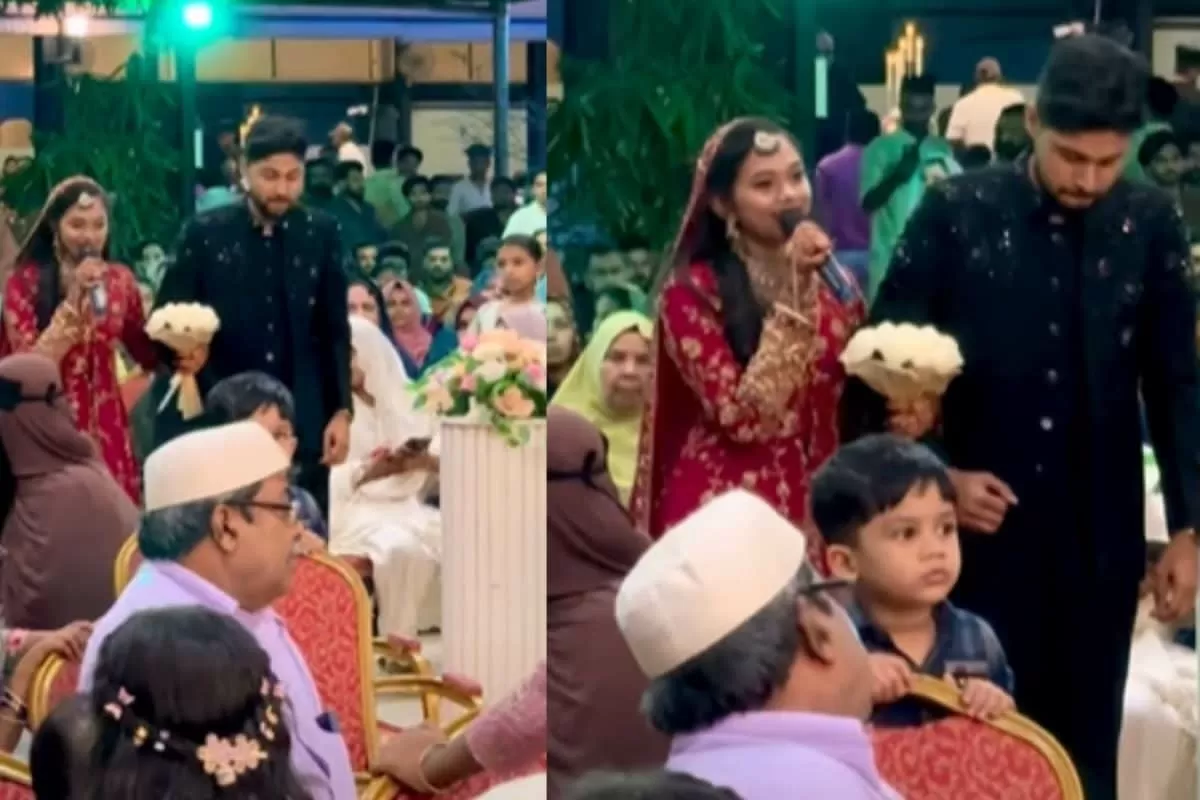 Bride Sings Haule Haule While Walking Down The Aisle With Groom, Internet Jokes: ‘Bro Got Lifetime Spotify Premium’