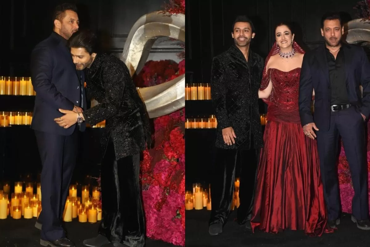Salman Khan Attends Stebin Ben-Nupur Sanon Reception; Groom Bows To Superstar | Watch