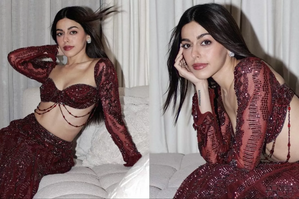 In Oxblood Hues, Alaya F Redefines The Language Of Modern Indian Eveningwear