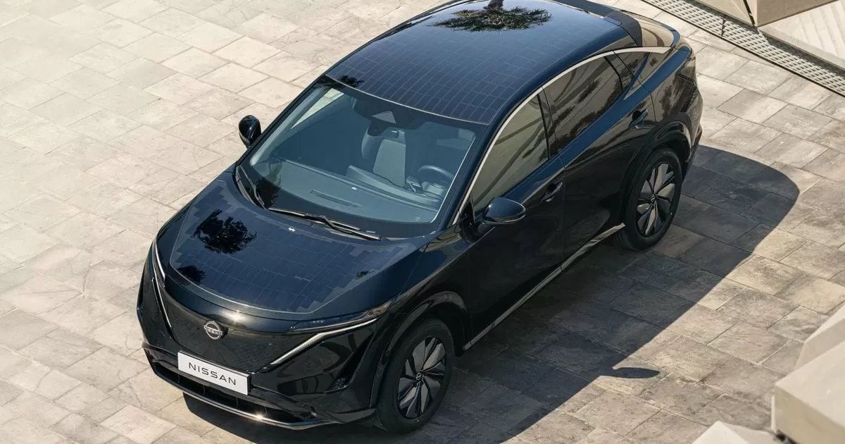 Nissan Ariya concept uses solar power to gain extra kilometres
