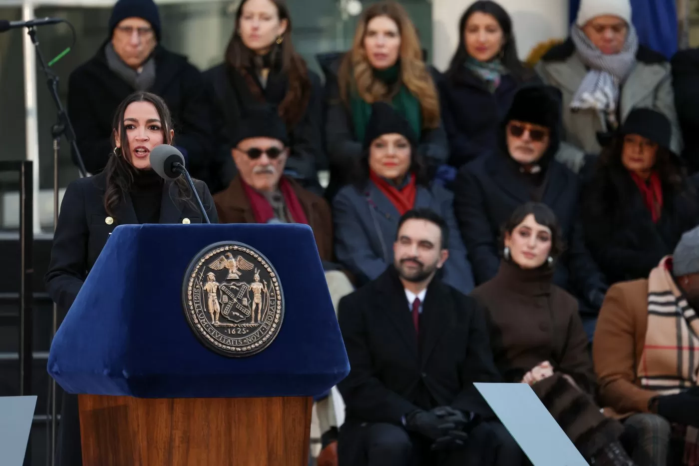 Ocasio-Cortez touts ‘new era for New York City’ at Mamdani inauguration