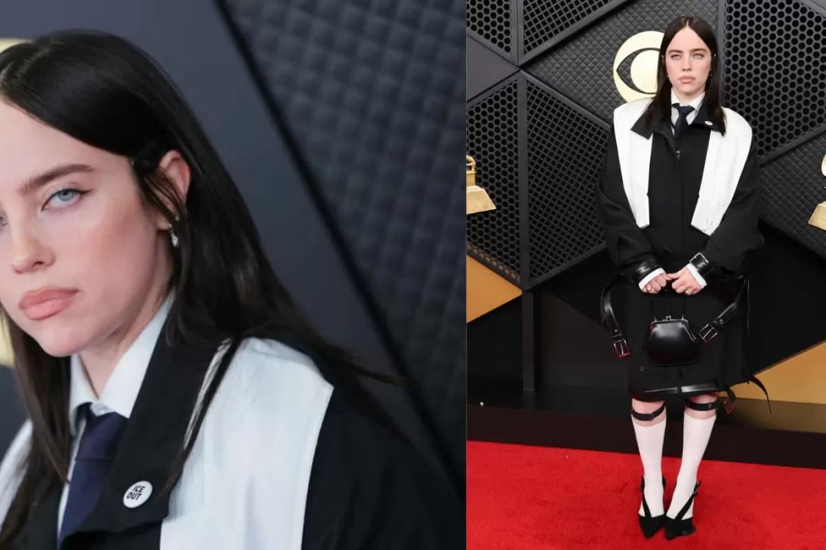 Billie Eilish Makes A Statement In Reconstructed Hodakova Look And “ICE Out” Pin At The 2026 Grammys
