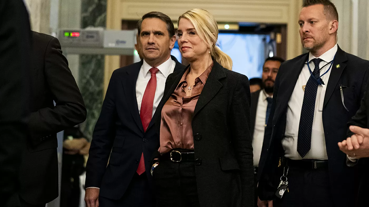 Blanche, Bondi hold closed-door meeting with lawmakers on Epstein files