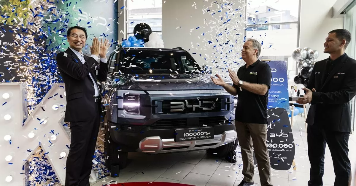 BYD notches up 100,000 Australian sales in less than 3.5 years